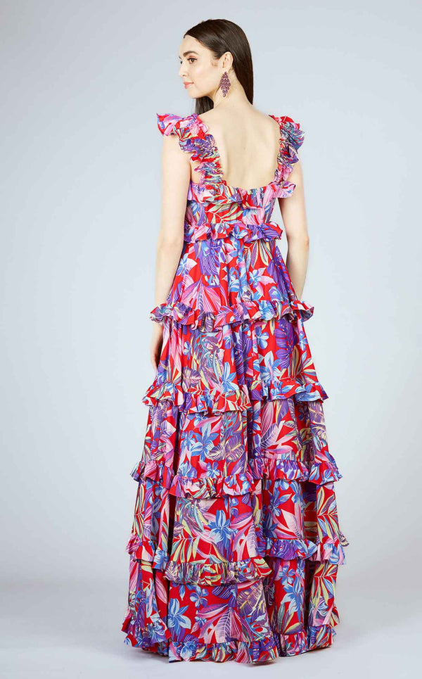 Lara 29271 Red Print