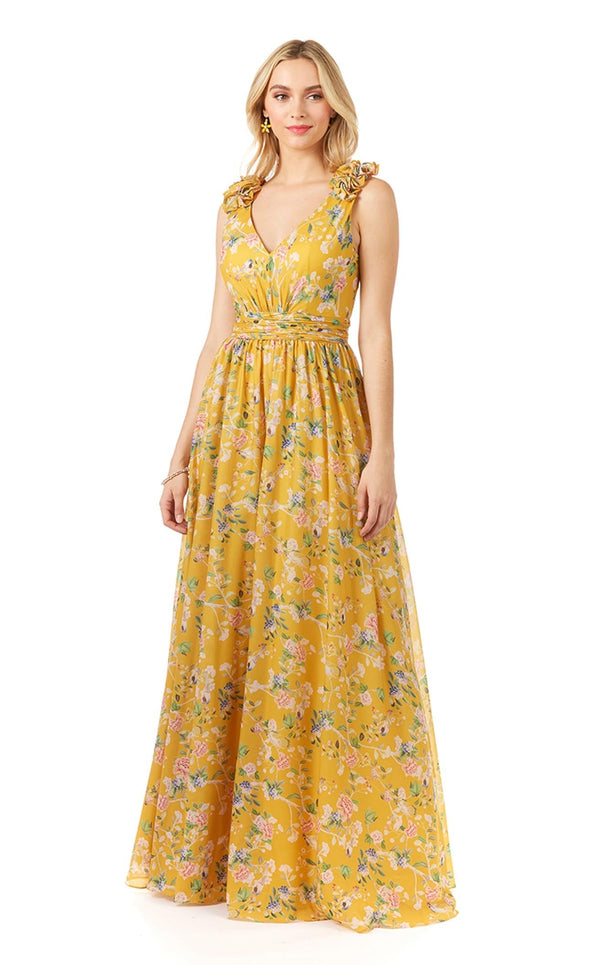 Lara 29275 Yellow Print