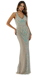 Lara 29711 Nude-Turquoise