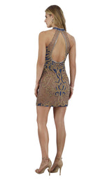 Lara 29743 Gold-Blue