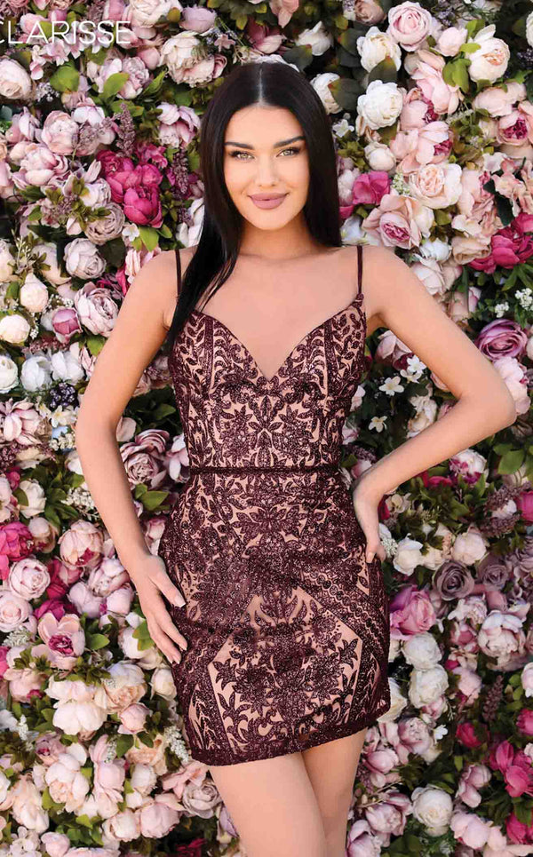 Clarisse 30187 Burgundy/Nude