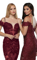 Zoey Grey 31306 Burgundy