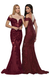 Zoey Grey 31306 Burgundy