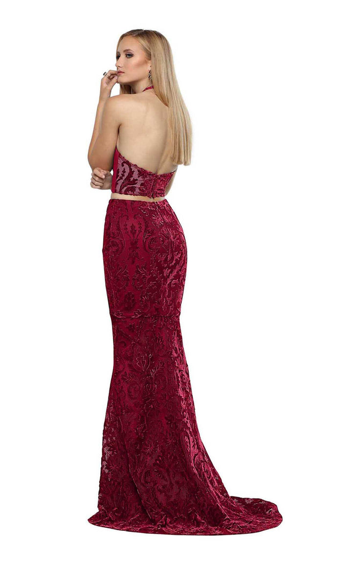 Zoey Grey 31312 Burgundy