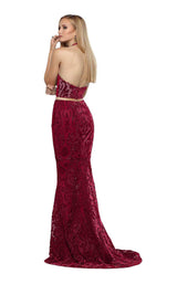 Zoey Grey 31312 Burgundy
