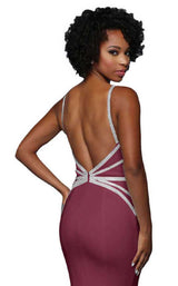Zoey Grey 31323 Burgundy-Silver