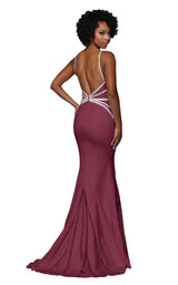 Zoey Grey 31323 Burgundy-Silver