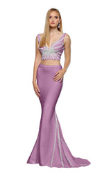 Zoey Grey 31364 Mauve-Silver