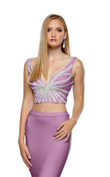 Zoey Grey 31364 Mauve-Silver
