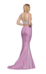 Zoey Grey 31364 Mauve-Silver