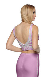 Zoey Grey 31364 Mauve-Silver
