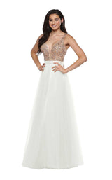 Zoey Grey 31385 Ivory/Rose Gold