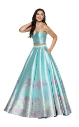 Zoey Grey 31402 Aqua Multi