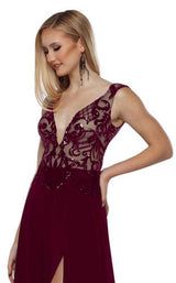 Zoey Grey 31405 Burgundy
