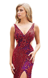 Primavera Couture 3208 Red-Plum