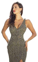 Primavera Couture 3228 Charcoal-Gold