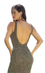 Primavera Couture 3228 Charcoal-Gold