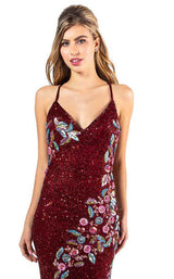 Primavera Couture 3243 Burgundy-Multi