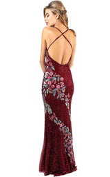 Primavera Couture 3243 Burgundy-Multi