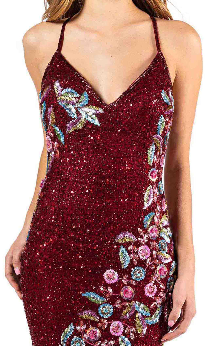 Primavera Couture 3243 Burgundy-Multi
