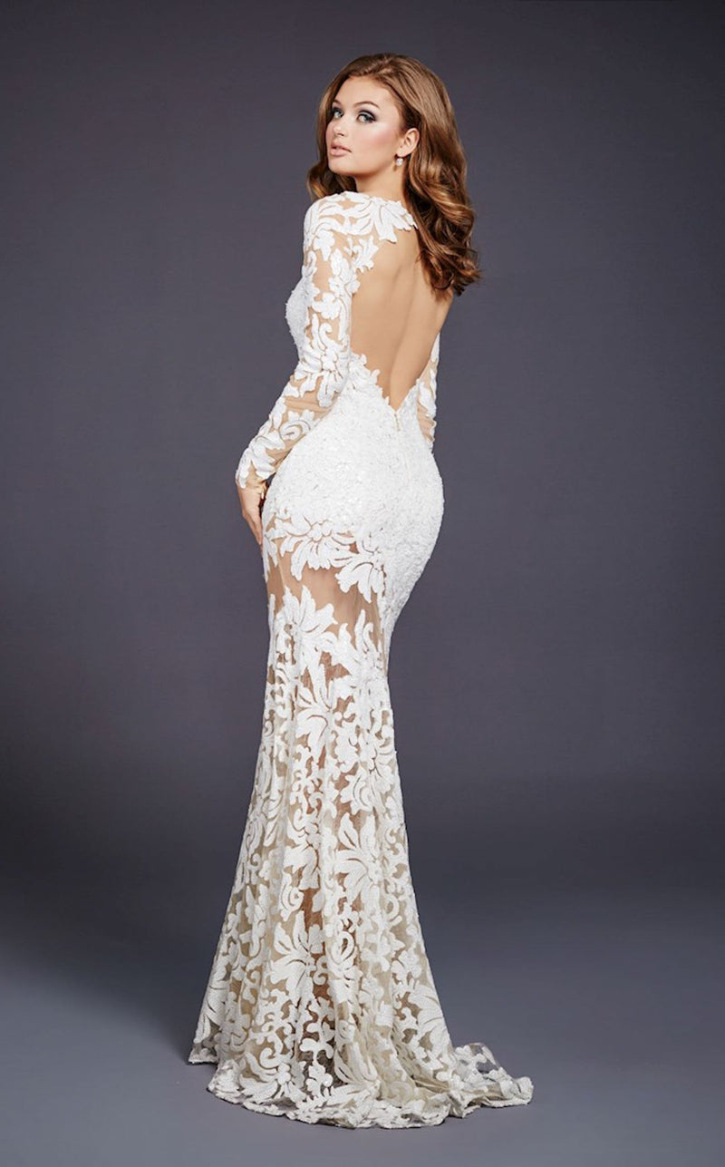 Jovani 32607BG White
