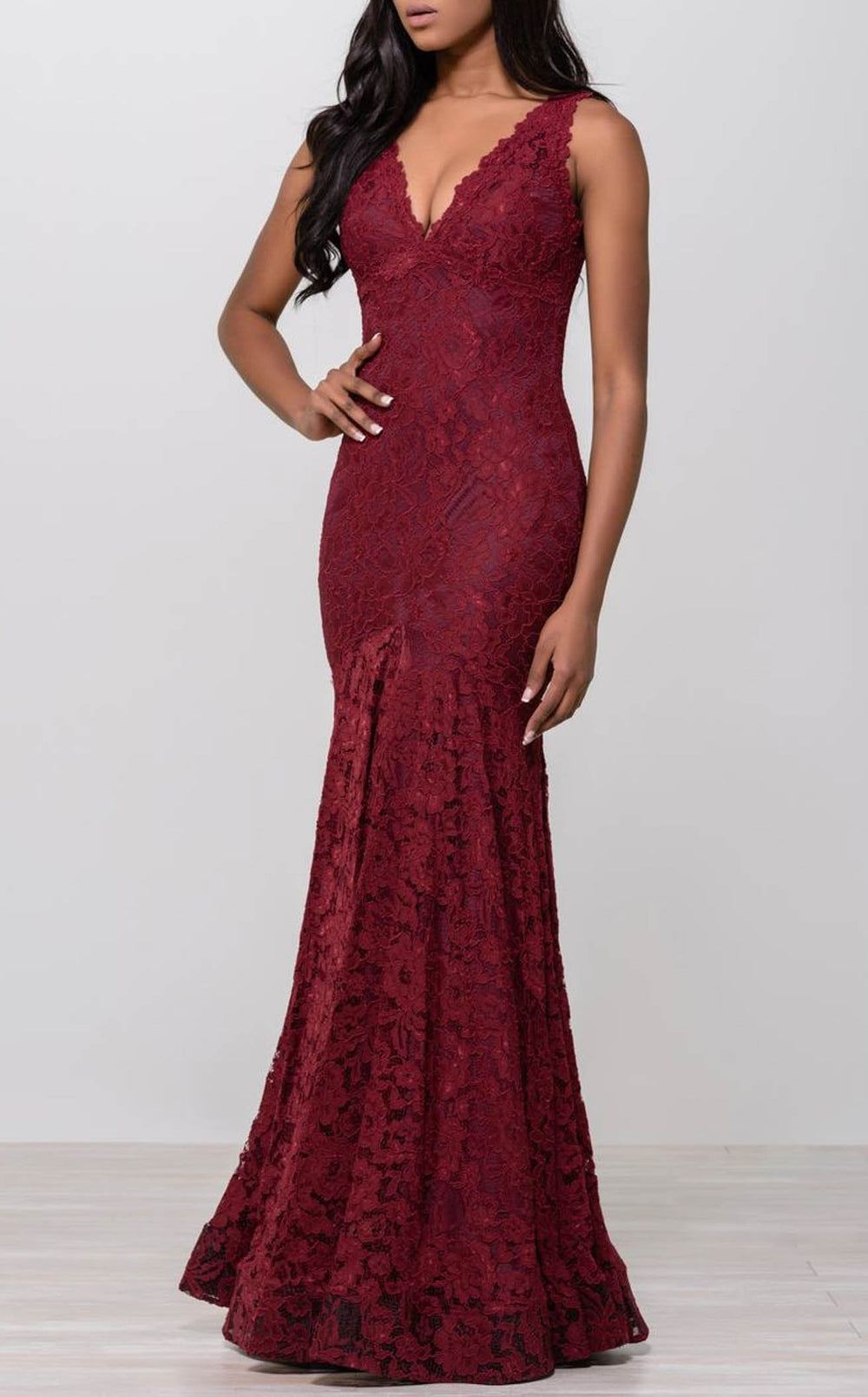 Jovani 33050BG Burgundy