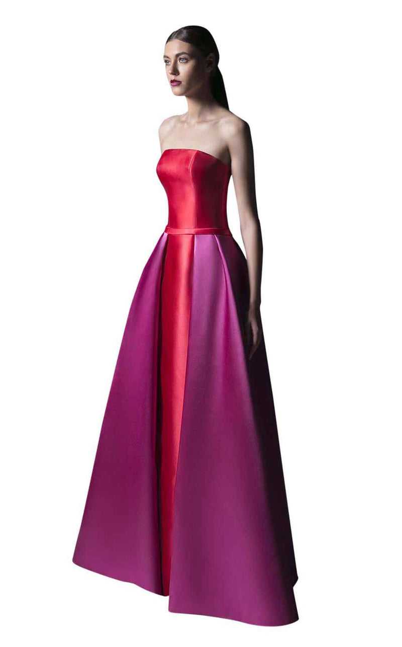 Edward Arsouni Couture SS0342 Red/Fuchsia