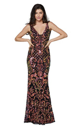 Primavera Couture 3445 Black/Purple