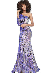 Jovani 3477BG Black/Purple