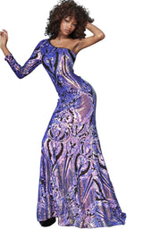 Jovani 3477BG Black/Purple