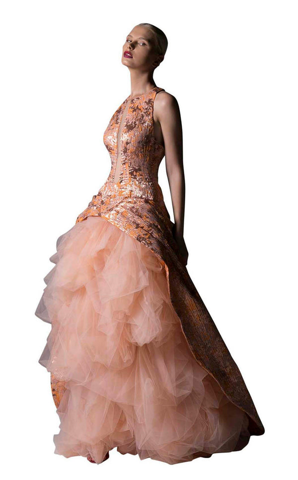 Edward Arsouni Couture SS0357 Orange