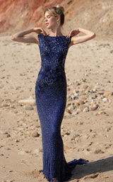 Primavera Couture 3682 Midnight-With-Shawl
