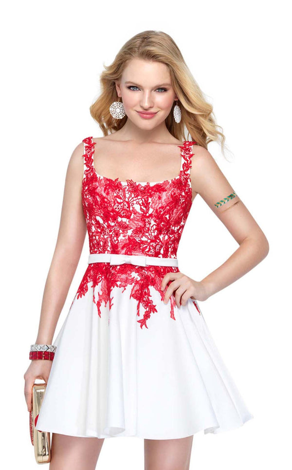 Alyce 3689 Diamond White-Red