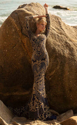 Primavera Couture 3690 Midnight Gold