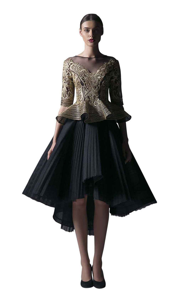 Edward Arsouni Couture SS0379 Black/Gold