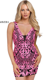 Primavera Couture 3806 Black/Neon Pink