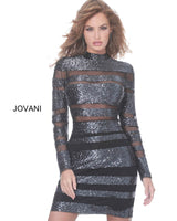 Jovani 3950 Black/Gunmetal