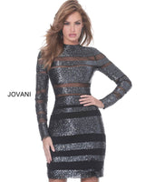 Jovani 3950 Black/Gunmetal