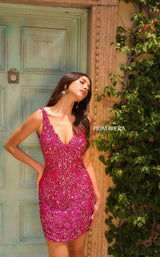 Primavera Couture 4017 Dress Fuchsia