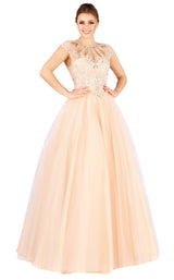 Mac Duggal 40750H Peach