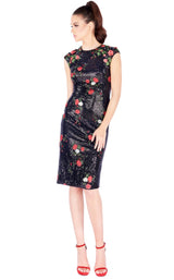 Mac Duggal 40857N Black-Rose