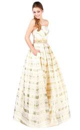 Mac Duggal 40883H Ivory/Gold