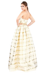 Mac Duggal 40883H Ivory/Gold