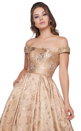 Mac Duggal 40893H Champagne