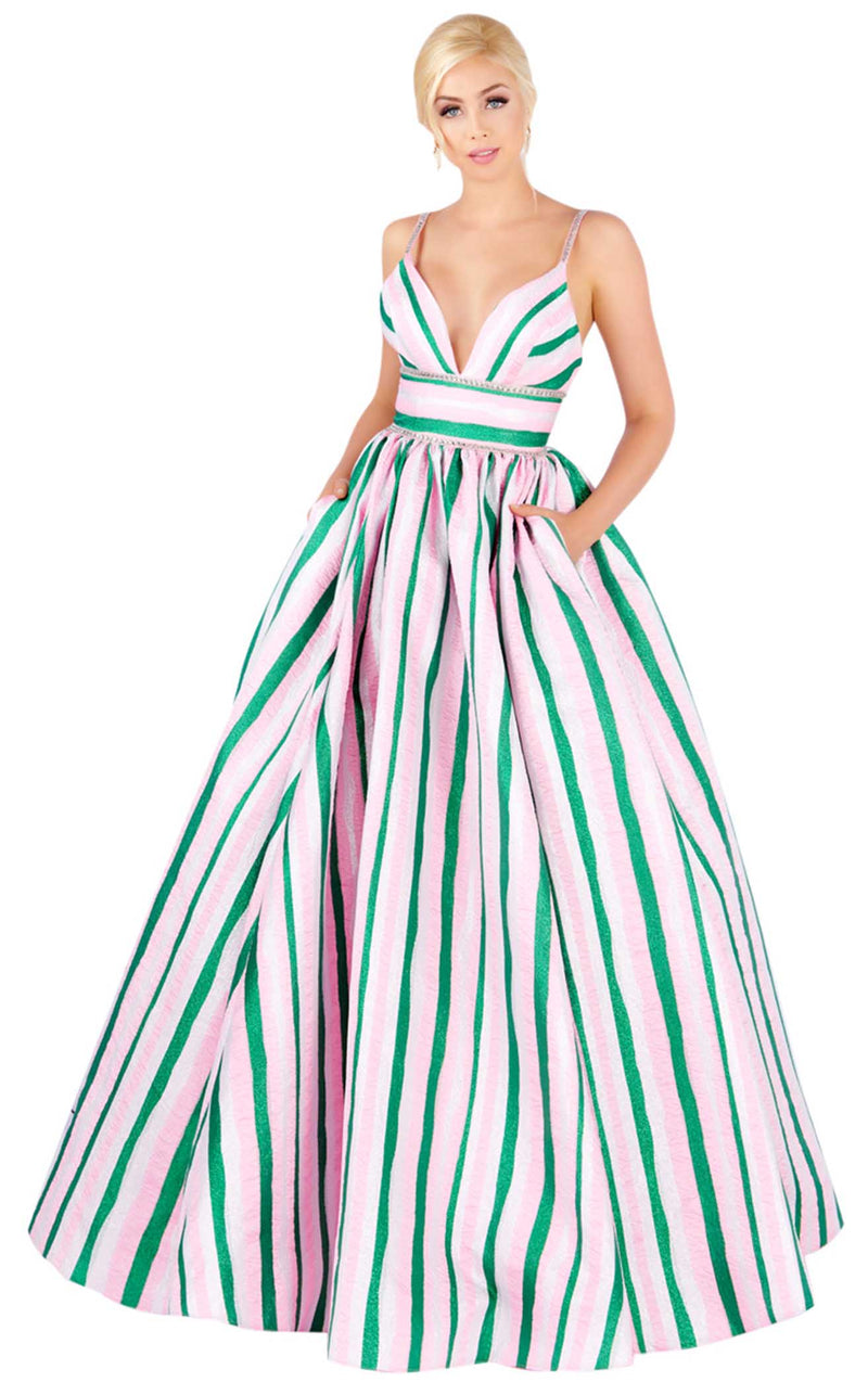 Mac Duggal 40899H Pink Multi