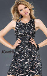 Jovani 91083 Black/Nude