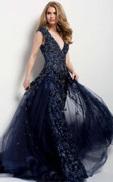 Jovani 42739bg Navy