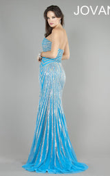Jovani 4343 Silver-Turquoise