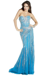 Jovani 4343BG Silver-Turquoise