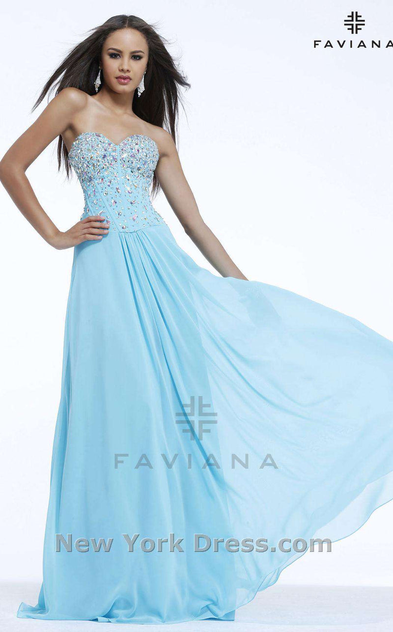 Faviana 7343 Tiffany Blue